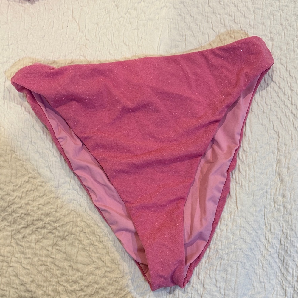 Pink Bikini High Waisted Bottom